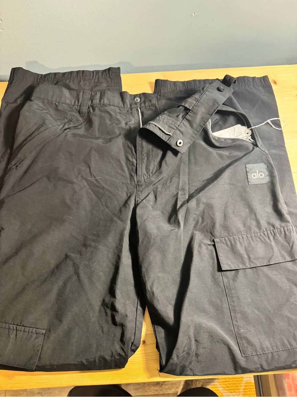 ALO Yoga Men Black Tactical Cargo Pants